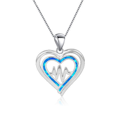 Heartbeat Opal Necklace