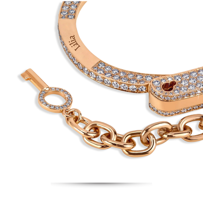 Love Lockdown Bracelet  Handcrafted in 18k Rose Gold