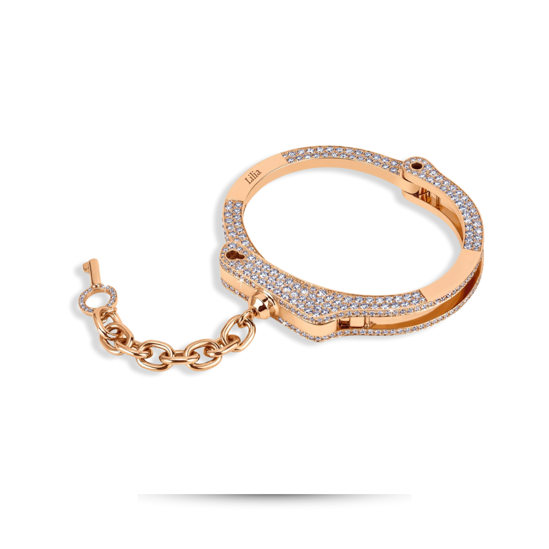 Love Lockdown Bracelet  Handcrafted in 18k Rose Gold