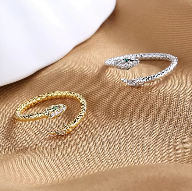 Luxury Open Snake Ring