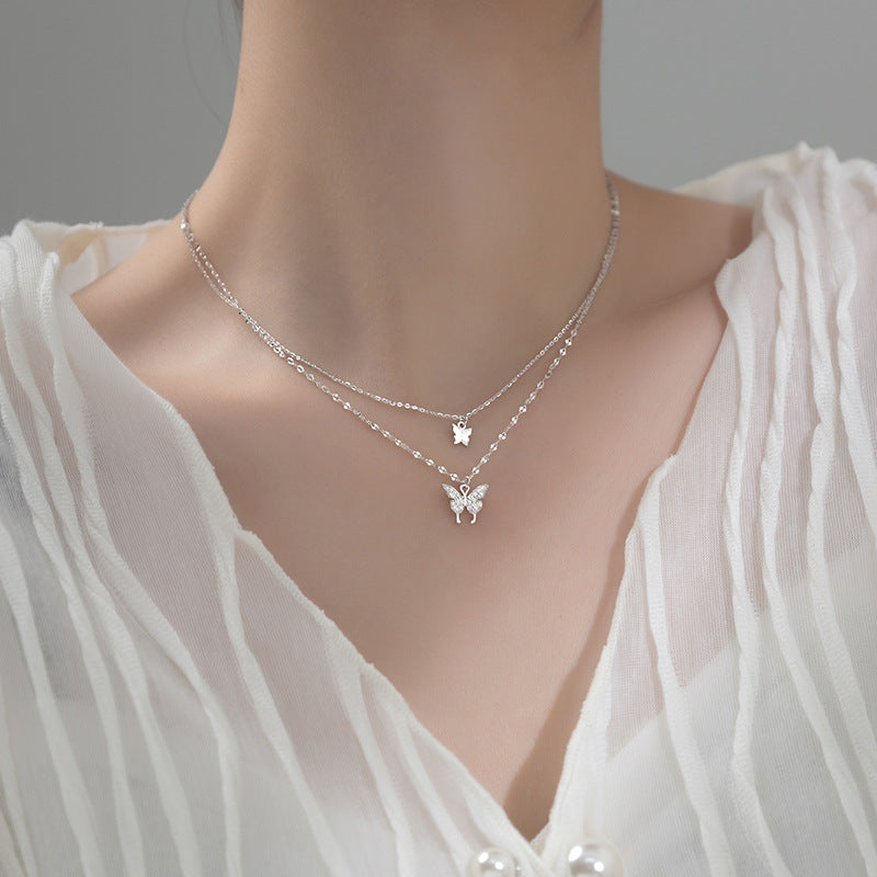 Sterling Silver Layered Pendant Necklace Collection