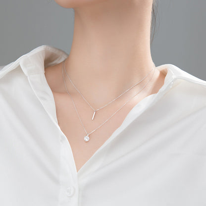 Sterling Silver Layered Pendant Necklace Collection