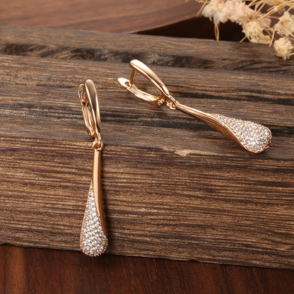 Rose Gold Tassel Earrings