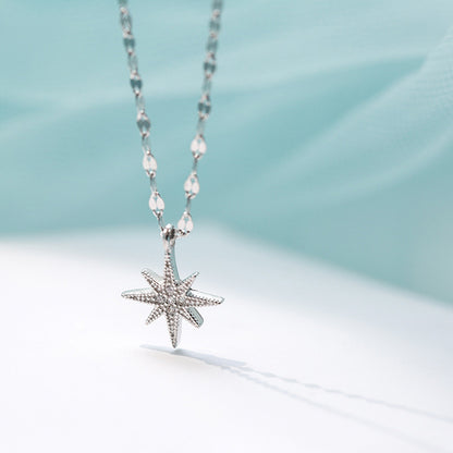 Celestial Elegance Moon & Stars Necklace