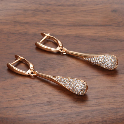 Rose Gold Tassel Earrings