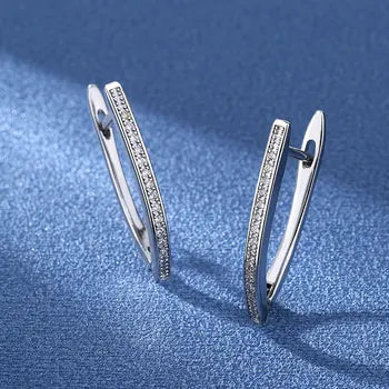 Radiance V-Shape Hoop Earrings