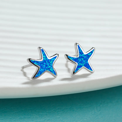 Stellar Splash Starfish Stud Earrings