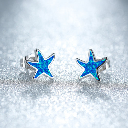 Stellar Splash Starfish Stud Earrings