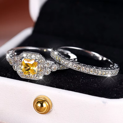 Golden Radiance Zircon Ring