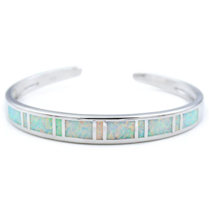 Heritage Blue Opal Cuff Bracelet