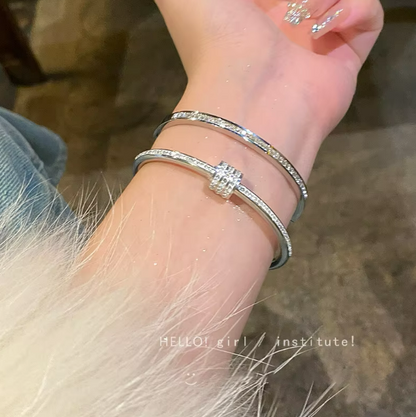 Lustre Elite Zircon Bangle – Luxury Edition