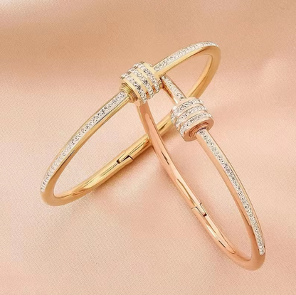 Lustre Elite Zircon Bangle – Luxury Edition