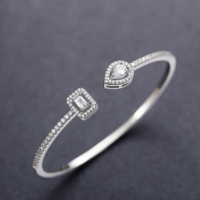 Timeless Radiance Cubic Zirconia Cuff Bracelet