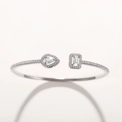 Timeless Radiance Cubic Zirconia Cuff Bracelet