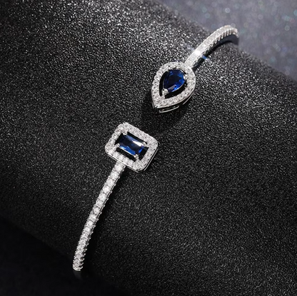 Timeless Radiance Cubic Zirconia Cuff Bracelet