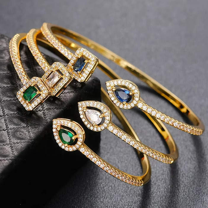 Timeless Radiance Cubic Zirconia Cuff Bracelet