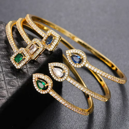 Timeless Radiance Cubic Zirconia Cuff Bracelet