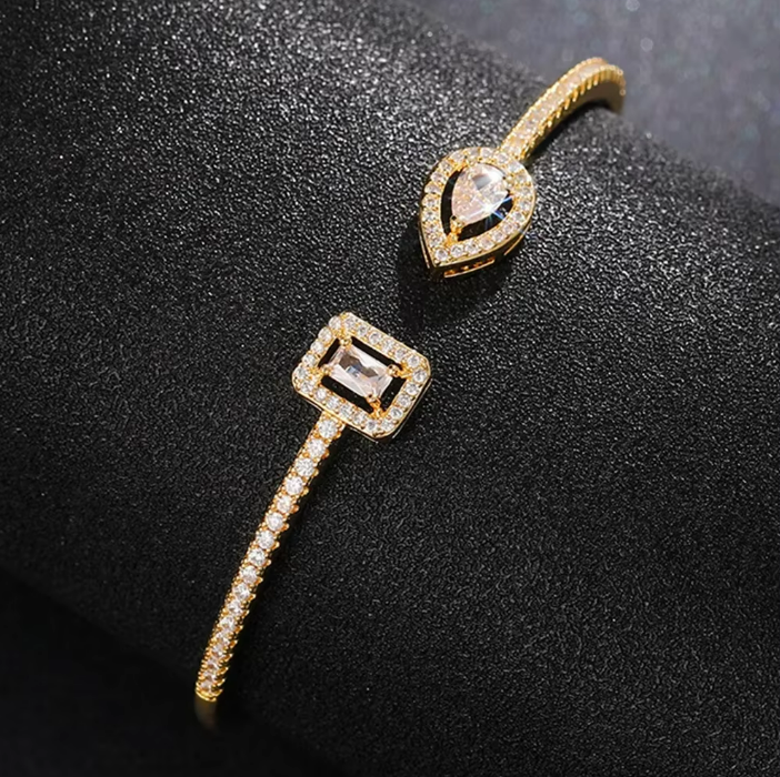 Timeless Radiance Cubic Zirconia Cuff Bracelet