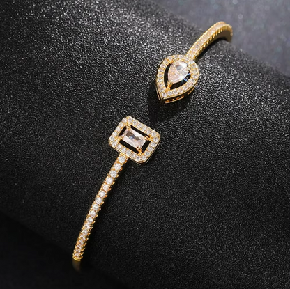 Timeless Radiance Cubic Zirconia Cuff Bracelet