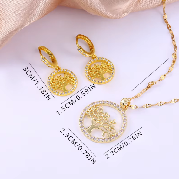 Heritage Tree of Life Jewelry Set