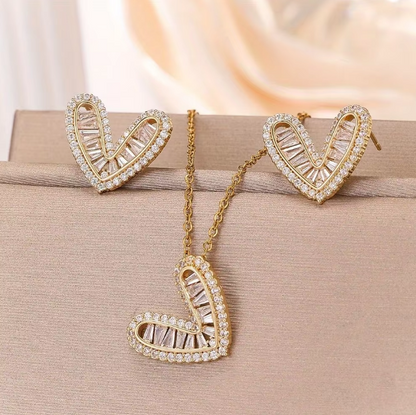 Timeless Elegance Love Necklace & Earring Set