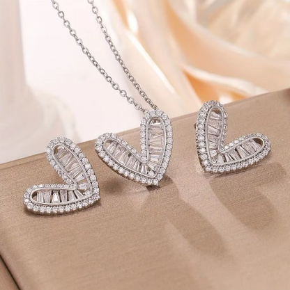 Timeless Elegance Love Necklace & Earring Set