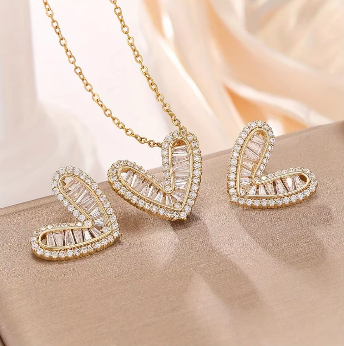 Timeless Elegance Love Necklace & Earring Set