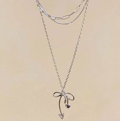 Eternal Grace Bow Necklace