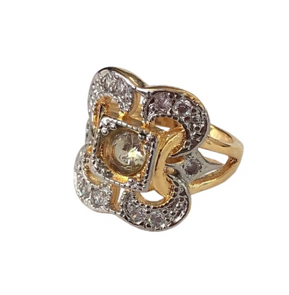 Vintage Gold Zircon Ring