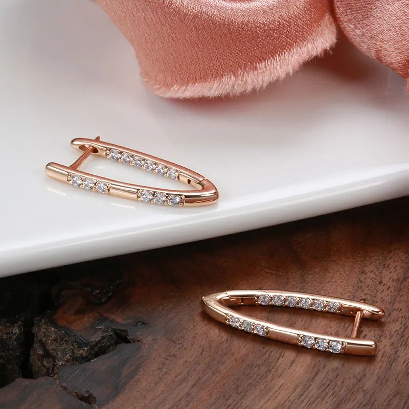 Radiance V-Shape Hoop Earrings