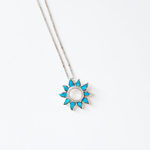 Blazing Petals Sunflower Necklace